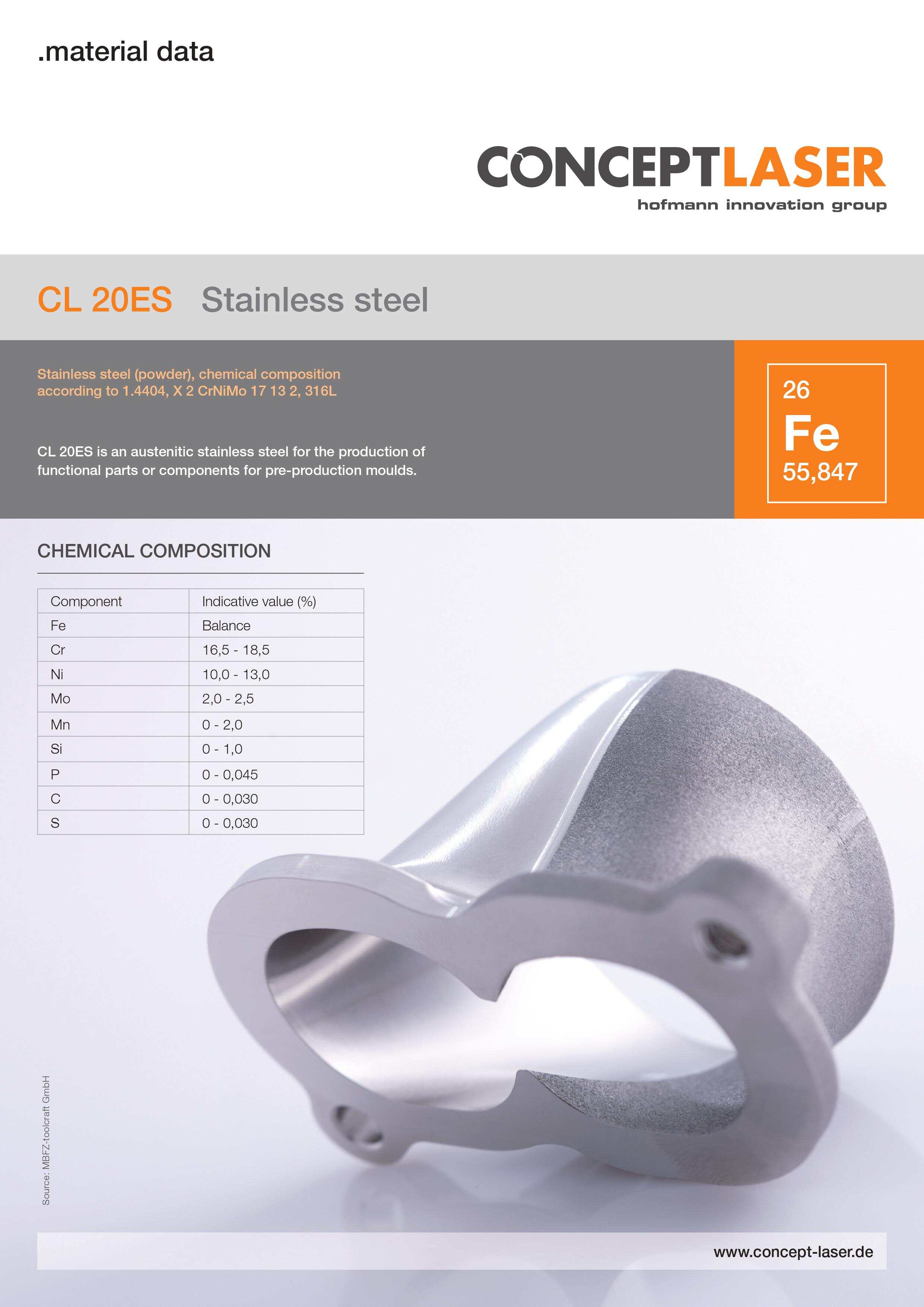 不銹鋼3D打印材料316L
