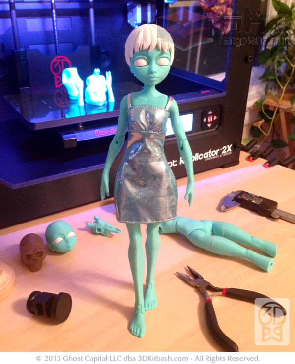创客爸爸们，给女儿3D打印一个玩偶吧 - 3D打印资讯 - 魔猴网