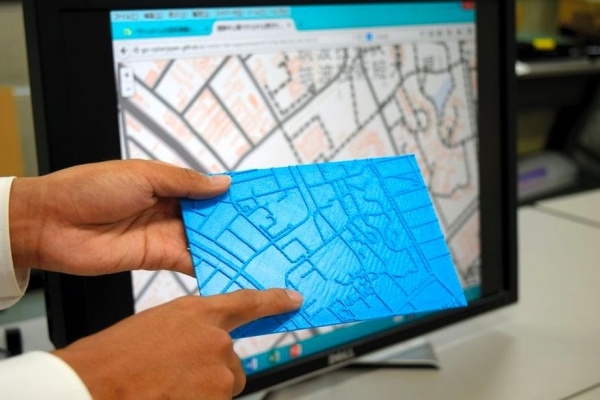 日本正研发盲人用3D打印地图软件