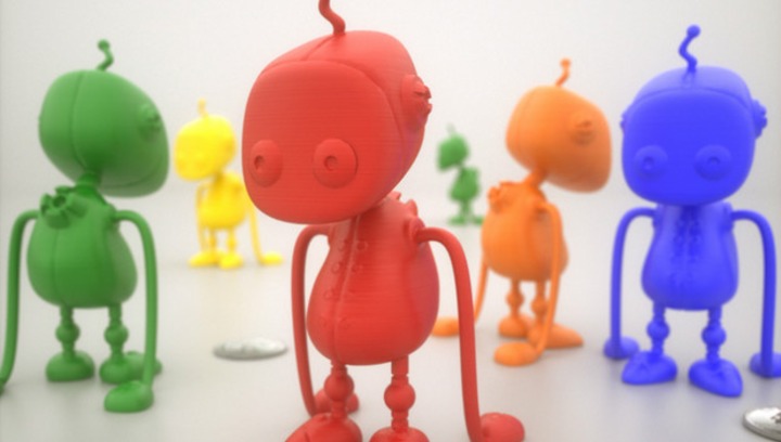 趣味桌面娱乐摆件——3D打印迷你机器人