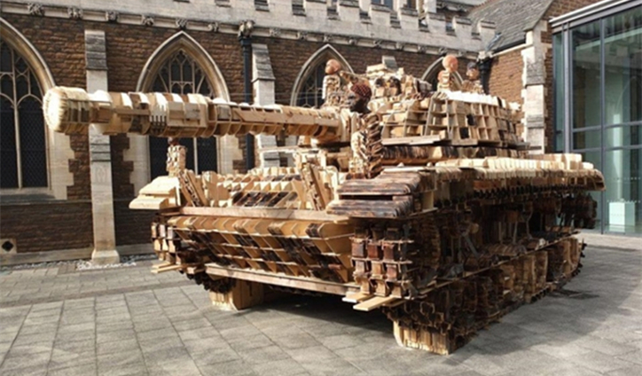 帅炸！英国艺术家借助3D打印完成美军坦克模型