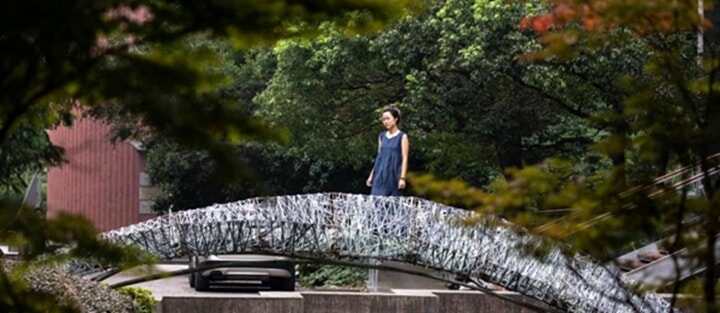 同濟(jì)大學(xué)造橋啦，這次結(jié)合兩種機(jī)器人構(gòu)造技術(shù)