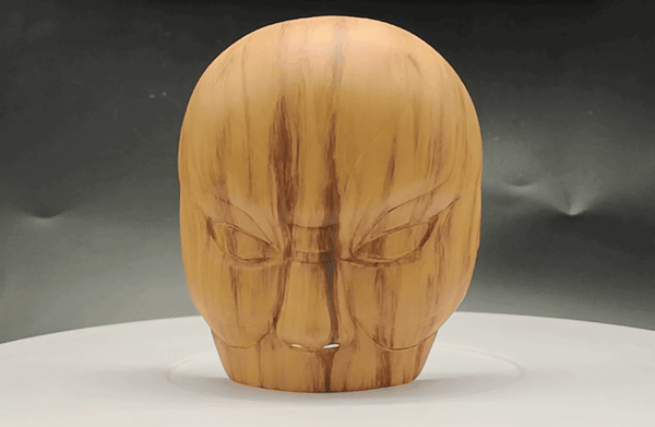 魔猴網(wǎng)3D打印案列：3D打印木質(zhì)紋理面具