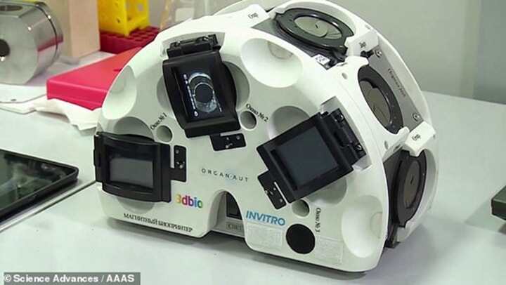 國(guó)際空間站上的生物打?。憾砹_斯在太空中3D打印軟骨