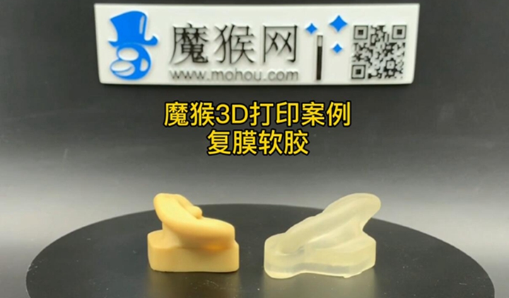 魔猴网3D打印视频案例：复模软胶
