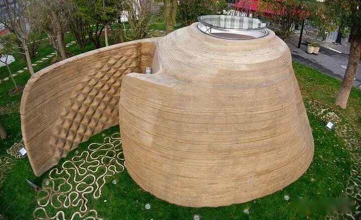 全國首個混凝土3D打印圖書館上海亮相(俯瞰全景圖)