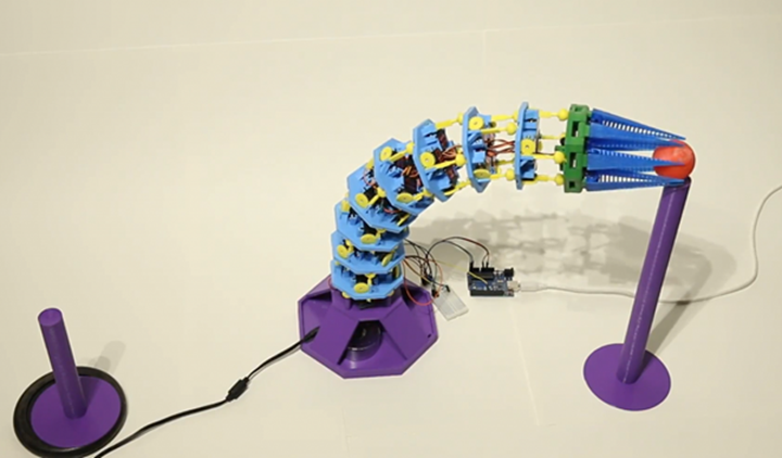 科学家使用3D打印技术开发低成本的“象鼻”机器人