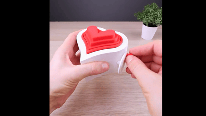 哄女友神器，3D打印可動(dòng)愛心