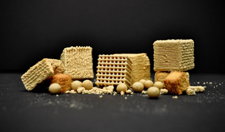 把大豆渣当“墨水”，3D打印小零食