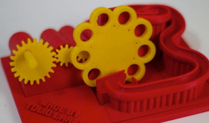 3D打印带手摇曲柄的大理石机