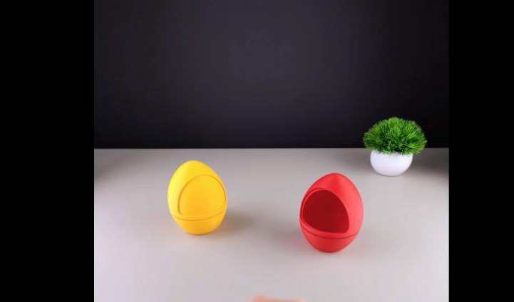 3D打印復(fù)活節(jié)行星蛋造型容器，底部有精細(xì)