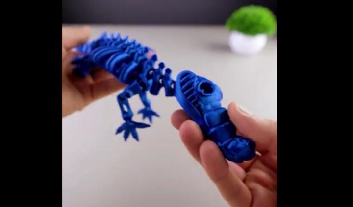 3D打印全关节可动鳄鱼