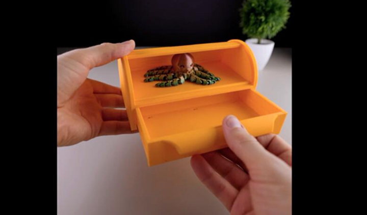 3D打印超有创意的滚动收纳盒