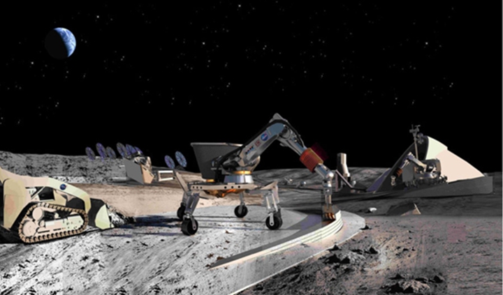 NASA资助Contour Crafting的月球3D打印建造技术