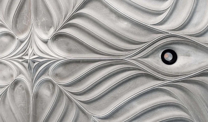 苏黎世联邦理工学院推出3D打印混凝土天花板艺术品