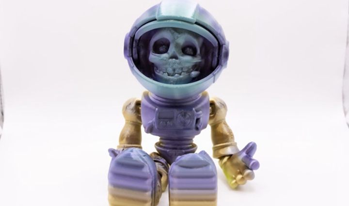 3D打印骨架宇航员