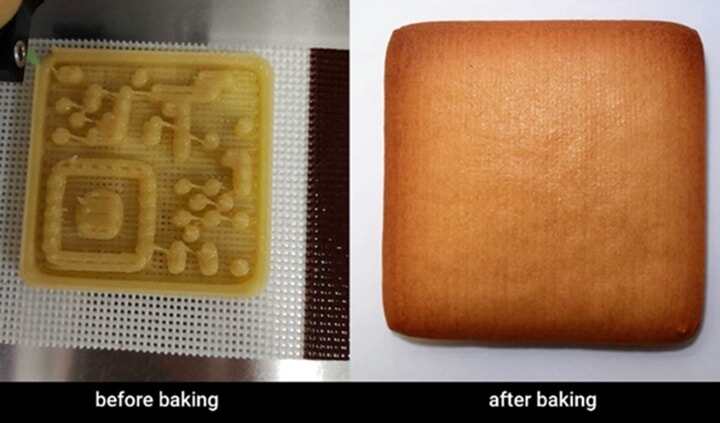 3D打印二維碼內(nèi)置食品中
