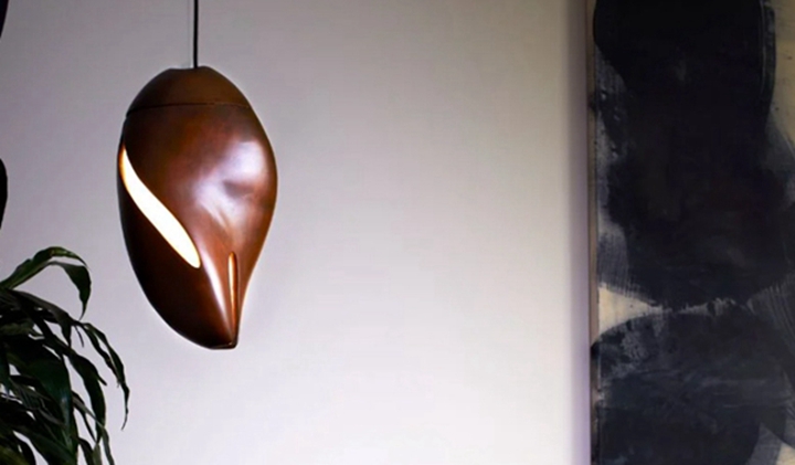 创意公司采用木材3D打印技术，开发更环保的装饰吊坠灯Cocoon