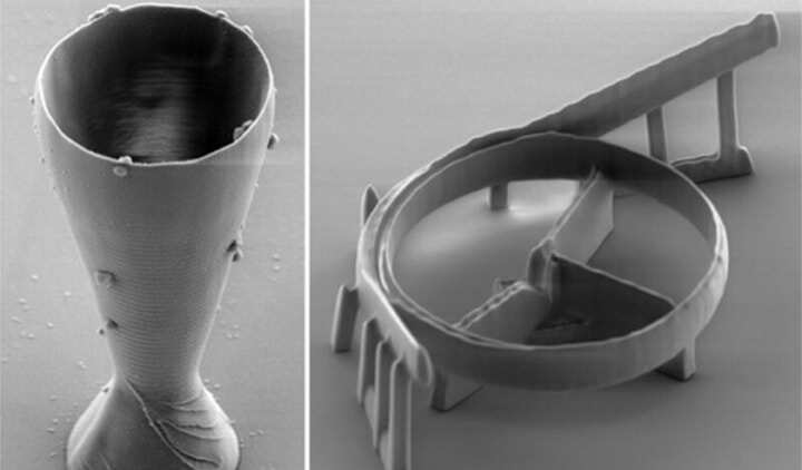 科學(xué)家利用石英玻璃3D打印出世界上最小的酒杯和微型光學(xué)諧振器