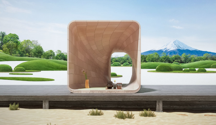The Warp，一家由回收木材制成并采用3D打印技術(shù)的日本茶館