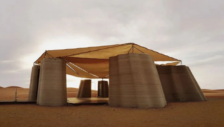 沙漠方舟，中國沙漠中首個3D打印混凝土結構 - 圖片