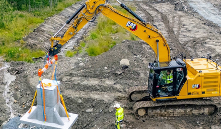 瑞典Hemavan利用3D打印技术建造缆车地基
