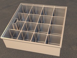 格子3D模型 创意设计格子槽模型