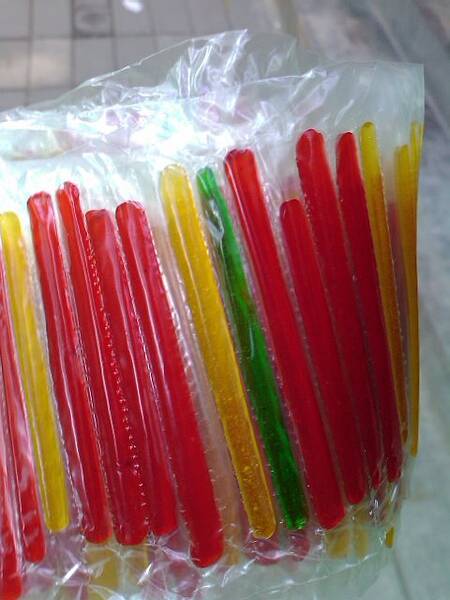 彩色拉丝糖